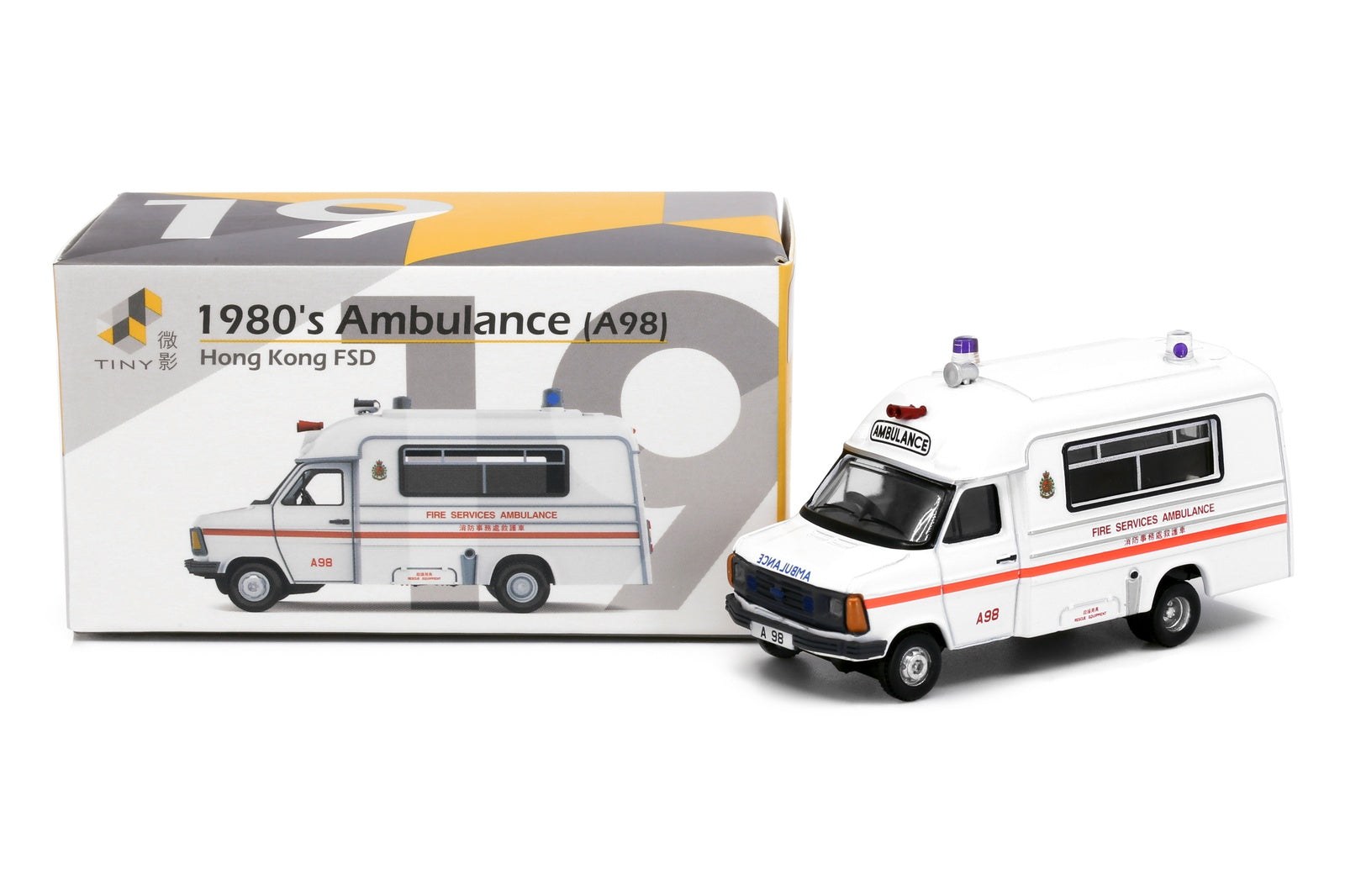 *PreOrder* Tiny City 19 1/76 Ford 1980 Ambulance A98