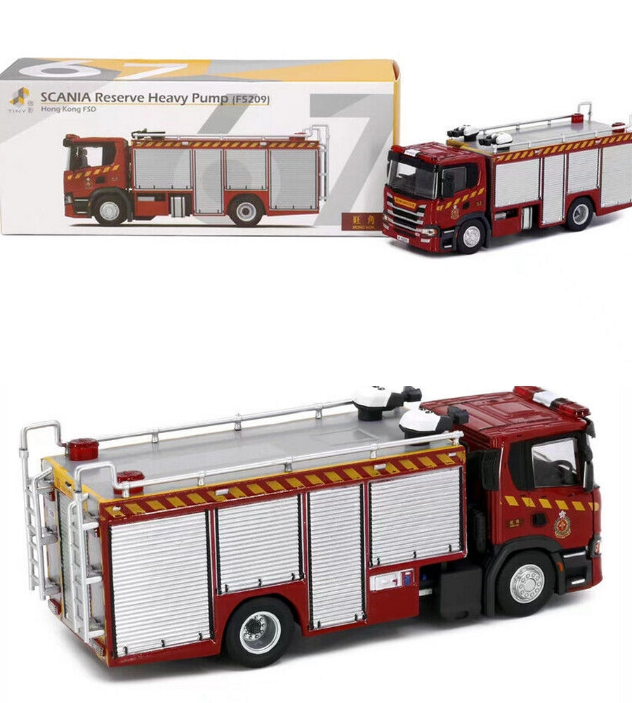 Tiny 1:76 Scania Hong Kong Fire Services Department