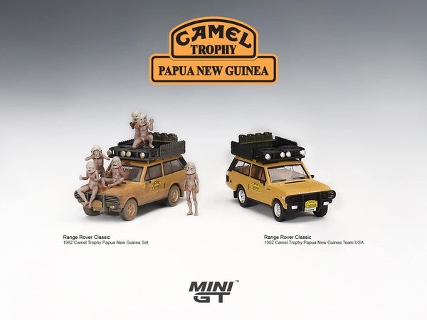 Novedad 2023 MiniGt, Range Rover 1982 Camel Trophy Papua New Guinea