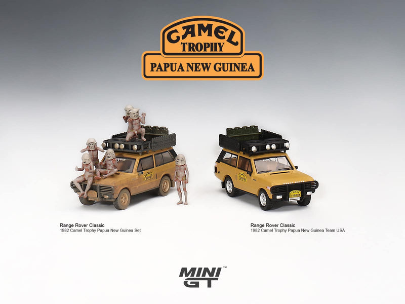 Novedad 2023 MiniGt, Range Rover 1982 Camel Trophy Papua New Guinea