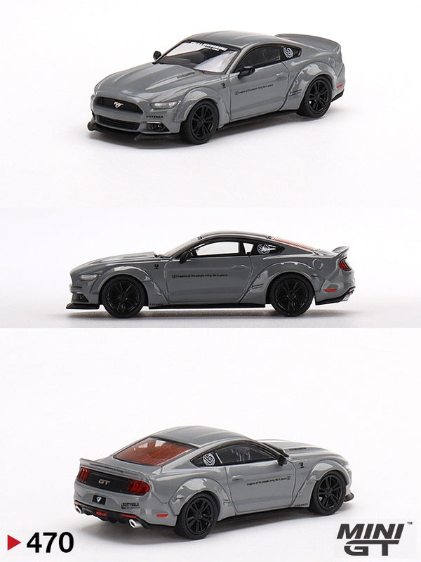 Ford Mustang GT LB-Works Grey  MiniGt