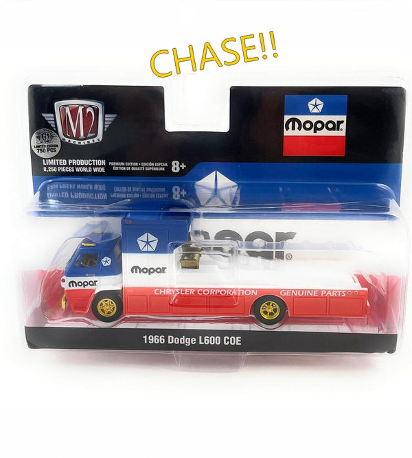 CHASE! Auto Hauler 1966 Dodge L600 Mopar Hobby Exclusive M2 1/64 39100-HS02