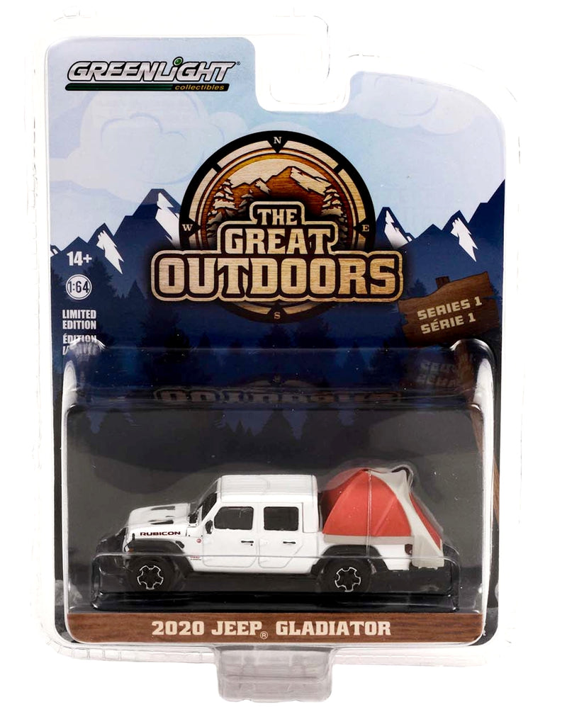 2020 Jeep Gladiator with Modern Truck Bed Tent Greenlight 1/64