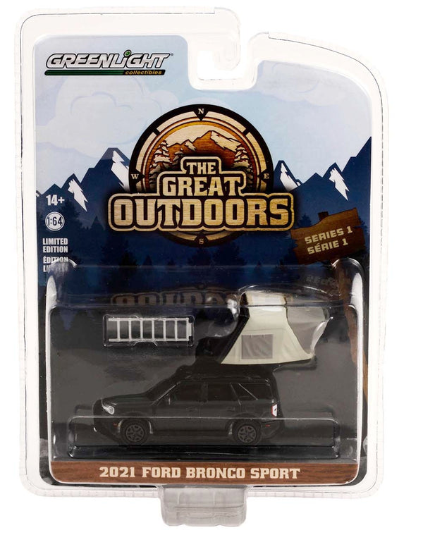 2021 Ford Bronco Sport with Modern Rooftop Tent Greenlight 1/64
