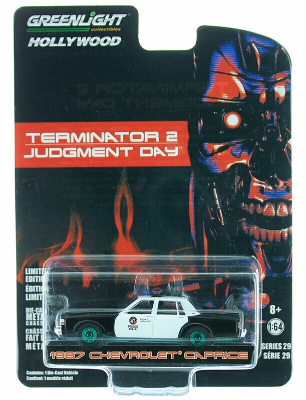 Green Machine 44890-F Terminator 1987 Caprice Metro Policía Greenlight Chase 1/64