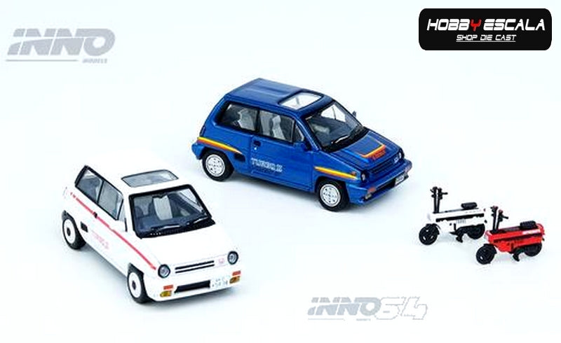 INNO 1:64 HONDA CITY TURBO II + moto