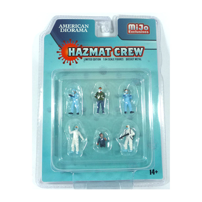 American Diorama 1:64 Hazmat Crew, set Figuras Test Covid