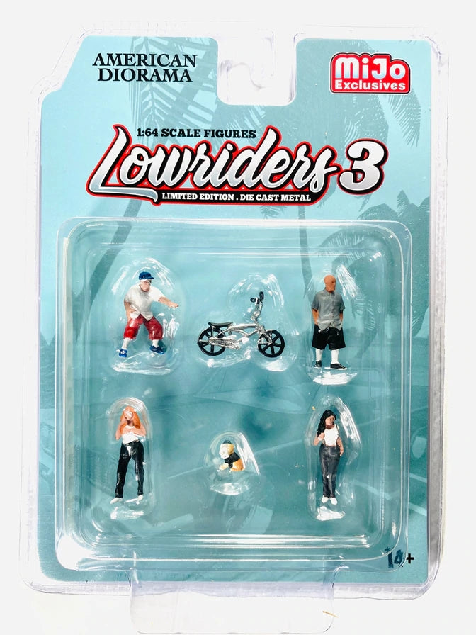 American Diorama Mijo 1/64 LOWRIDERS 3 Figure set