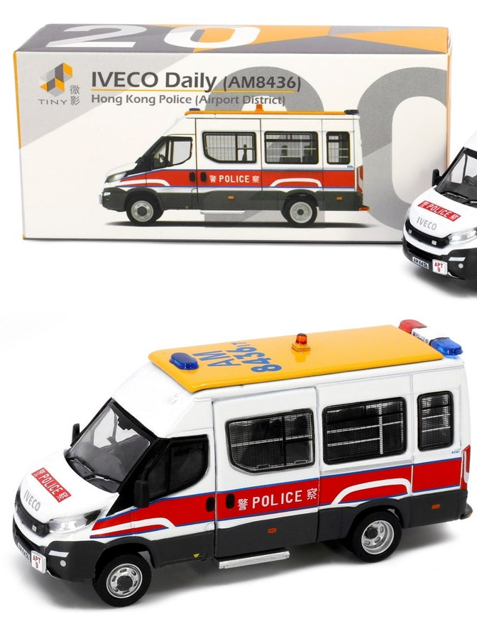 Tiny City 20 Die-cast Model Car - IVECO Daily Police Patrol Car Airport District (AM8436)