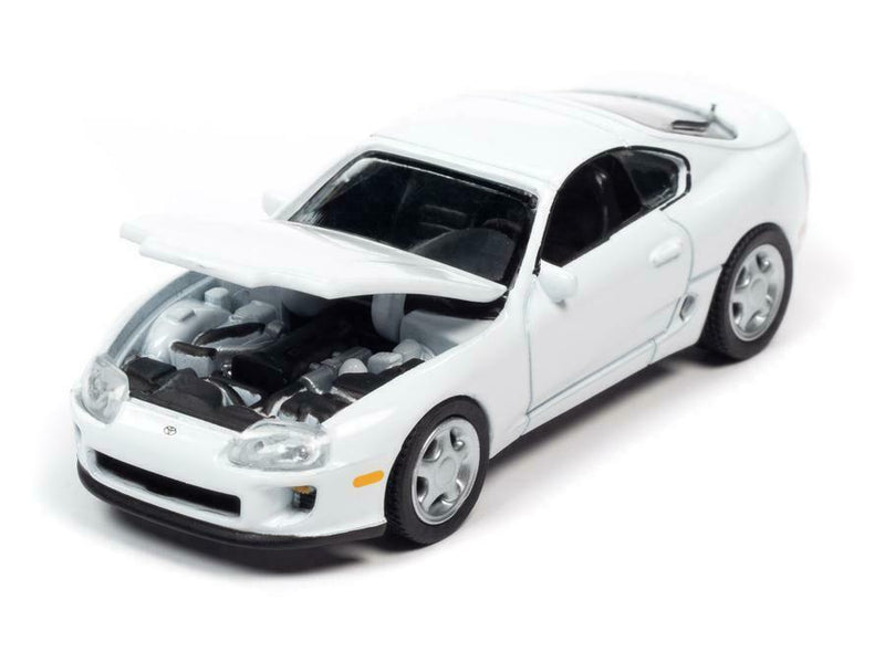 1993 TOYOTA SUPRA SUPER WHITE 1:64 SCALE BY AUTOWORLD 64302-AWSP064 B