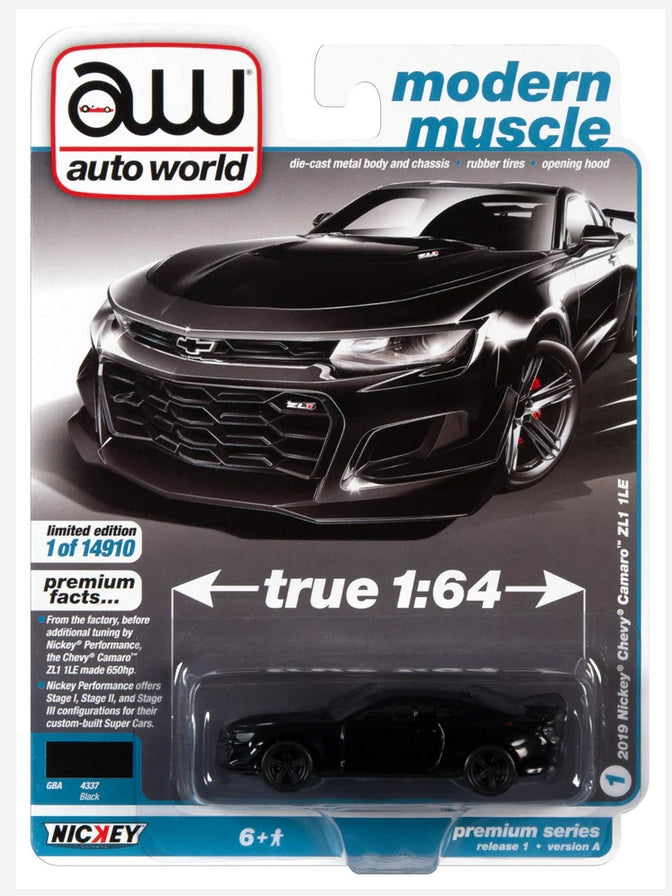 AUTO WORLD 2019 NICKEY CHEVROLET CAMARO ZL1 1LE