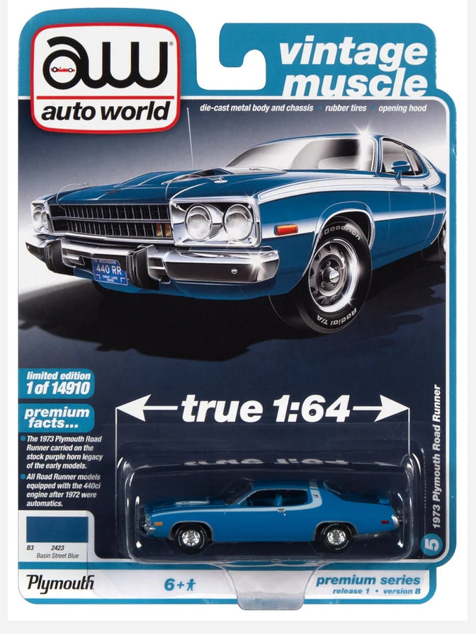 AUTO WORLD 1973 PLYMOUTH ROAD RUNNER