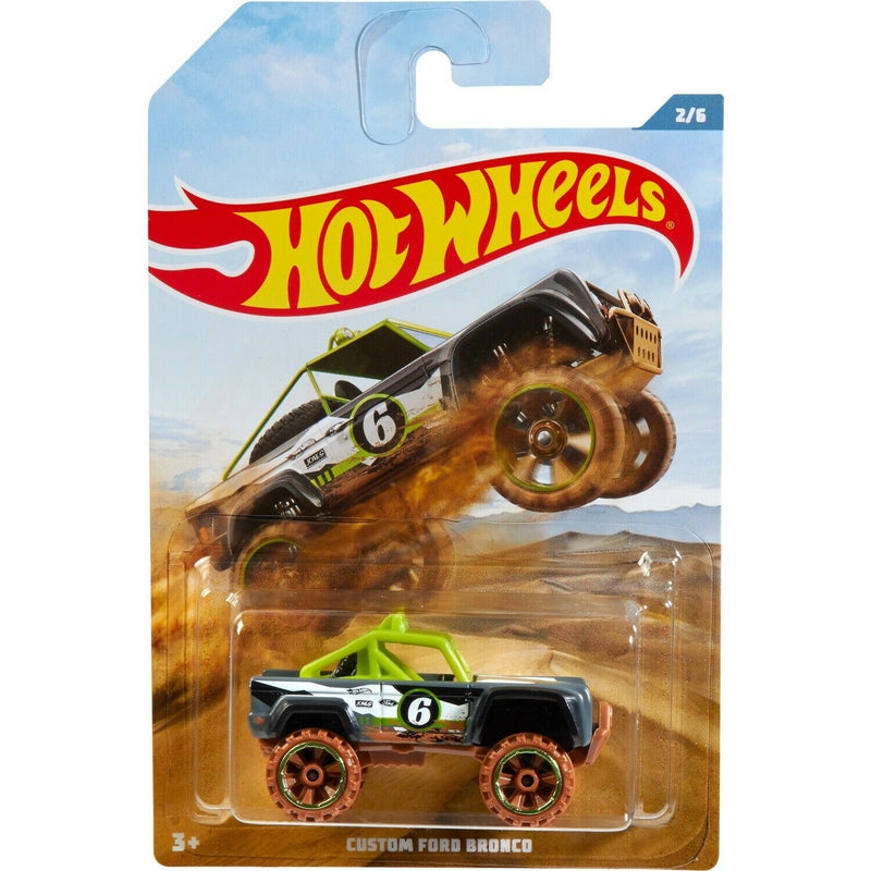 HOT WHEELS FYY70 OFF ROAD TRUCKS CUSTOM FORD BRONCO 2/6