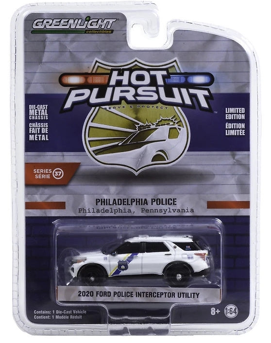 Ford Police Interceptor Utility "Philadelphia, Pennsylvania Police" (2020) Greenlight 1/64