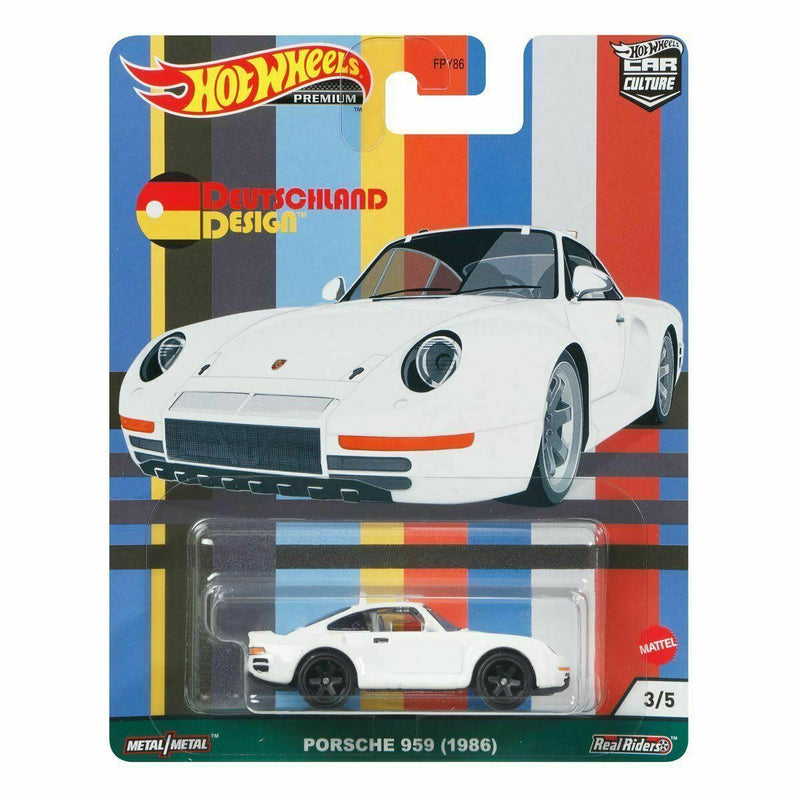 Hot Wheels Car Culture Porsche 959 (1986) Deutschland Design (German) 3 of 5