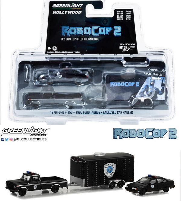 Ford F-150 + Ford Taurus "Robocop 2" (1986) Greenlight 1/64