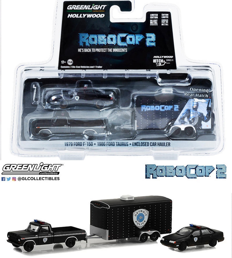 Ford F-150 + Ford Taurus "Robocop 2" (1986) Greenlight 1/64