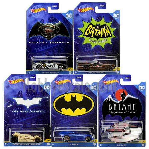 Hot Wheels 1:64 Batman Theme Batmobiles Assortment 2022 A