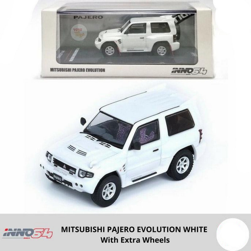 Inno64 1/64 Mitsubishi Pajero Evolution Blanco