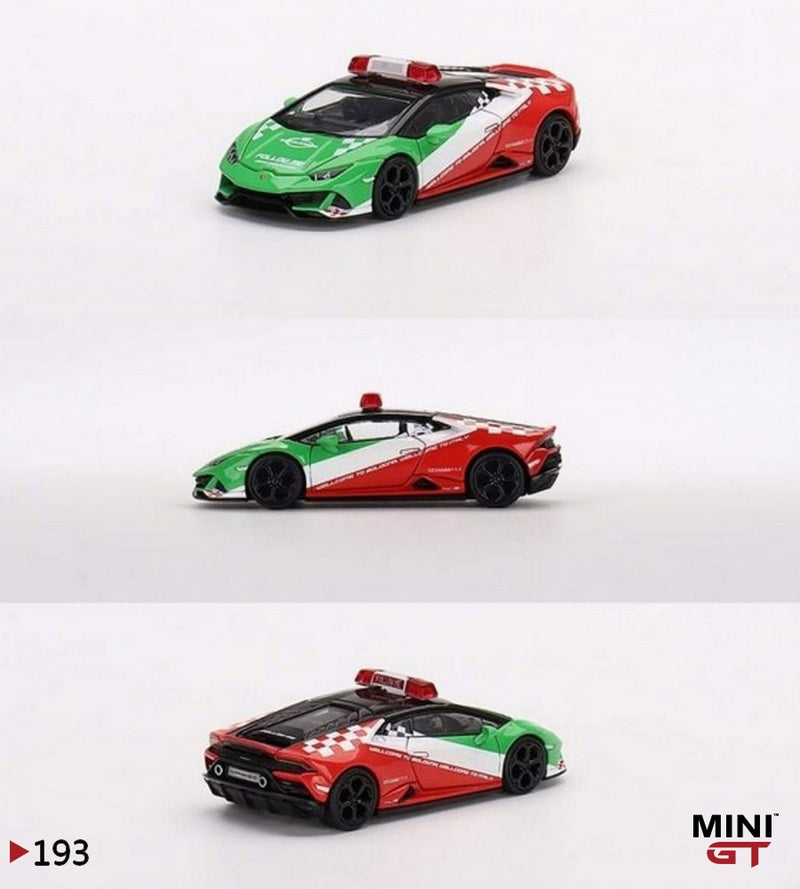 Mini GT - 1:64 - Lamborghini Huracán EVO Bologna Airport 2020 Follow-Me Car