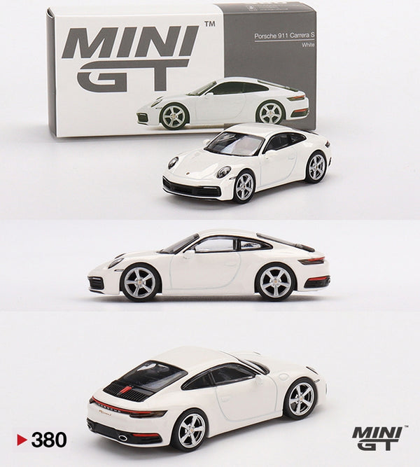 MiniGt Porsche 911 (992) Carrera S White