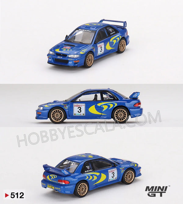 MINI GT 1:64 Subaru Impreza WRC97 1997 Rally Sanremo Winner #3