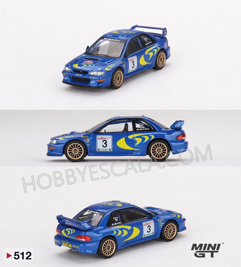 MINI GT 1:64 Subaru Impreza WRC97 1997 Rally Sanremo Winner