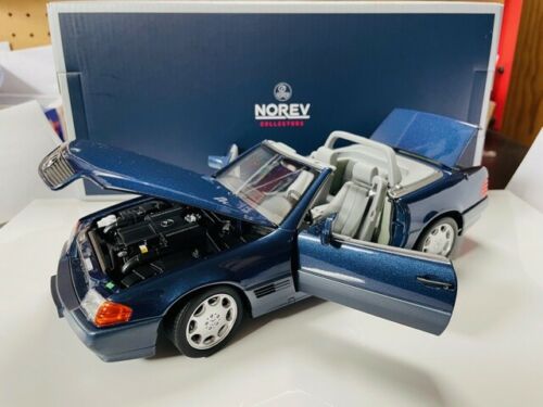 Mercedes-Benz 500 SL 1989 - Blue metallic Norev 183717