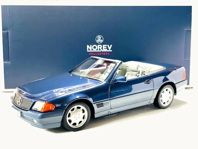 Mercedes-Benz 500 SL 1989 - Blue metallic Norev 183717