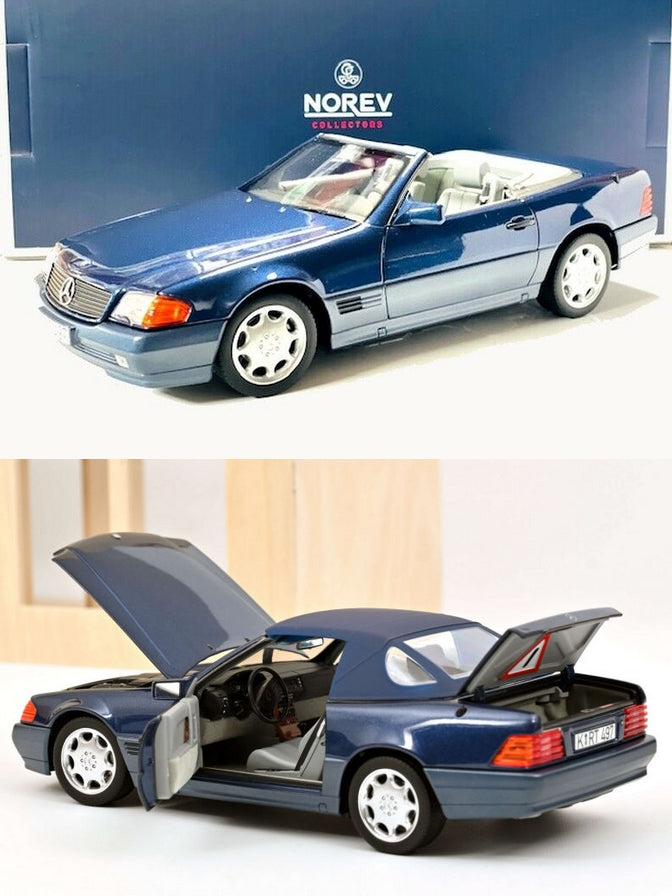 Mercedes-Benz 500 SL 1989 - Blue metallic Norev 183717