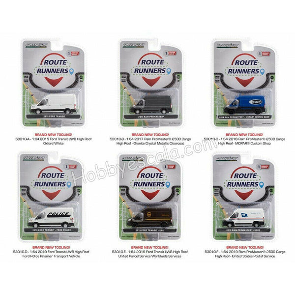 Route Runners Series 1 greenlight Set 6 modelos diferentes