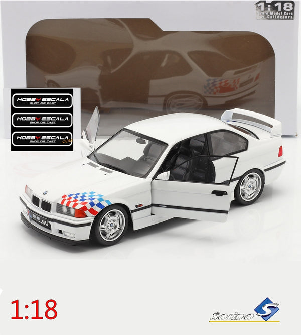 BMW E36 M3 COUPÉ LIGHTWEIGHT – ALPINWEISS – 1995  1:18 Solido