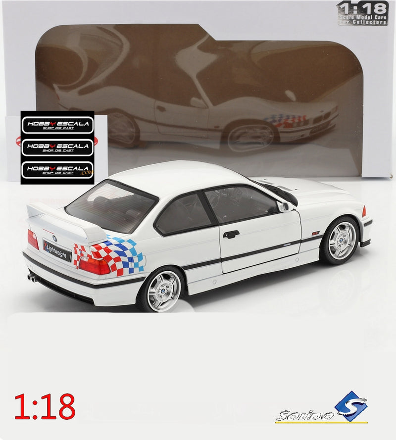 BMW E36 M3 COUPÉ LIGHTWEIGHT – ALPINWEISS – 1995  1:18 Solido