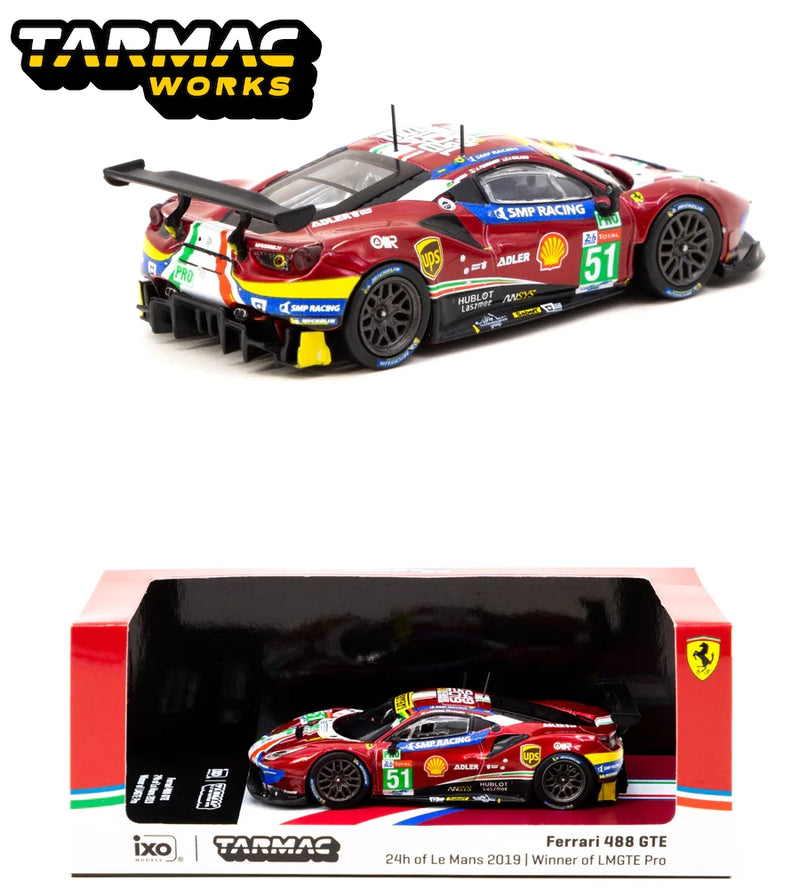Tarmac Works 1/64 Ferrari 488 GTE 24h of Le Mans 2019