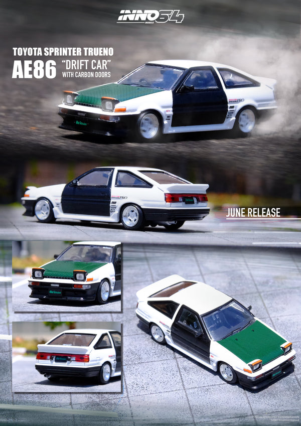 Toyota Sprinter Trueno AE86 drift car. Inno64