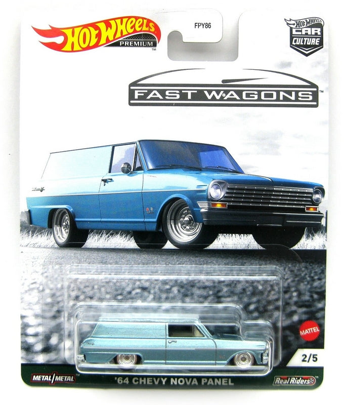 Hot Wheels Chevrolet Nova Panel Fast Wagons 1964  1:64