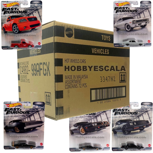 Caja Hot Wheels Replica Entertainment 2022 Fast & Furious