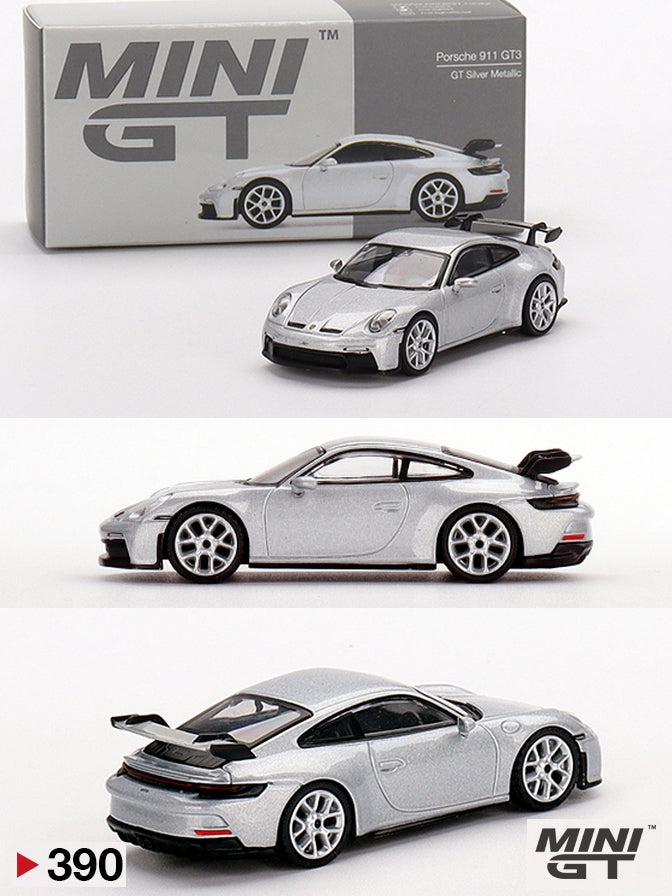 Minigt Porsche 911 (992) GT3 GT Silver Metallic