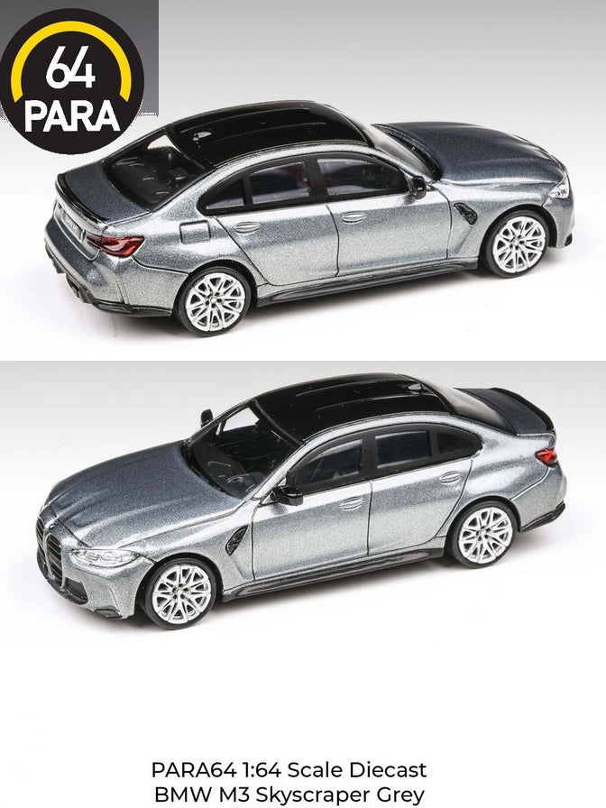 1:64 BMW M3 G80 -- Skyscraper Grey -- PARA64
