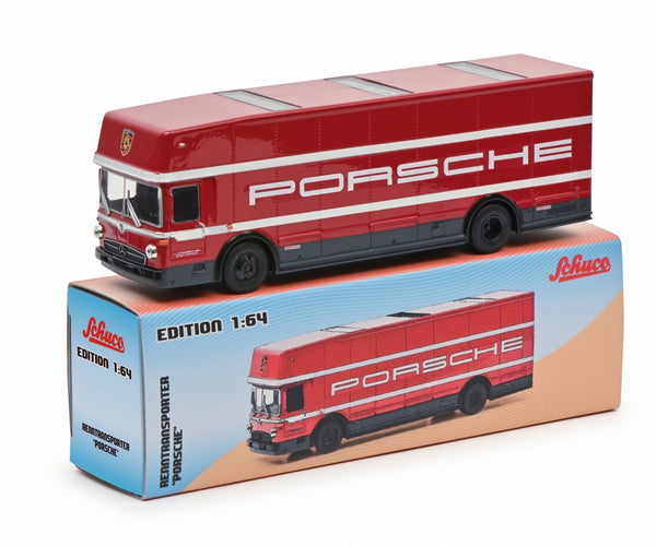 Schuco Mercedes-Benz Car Transporter - Porsche Racing